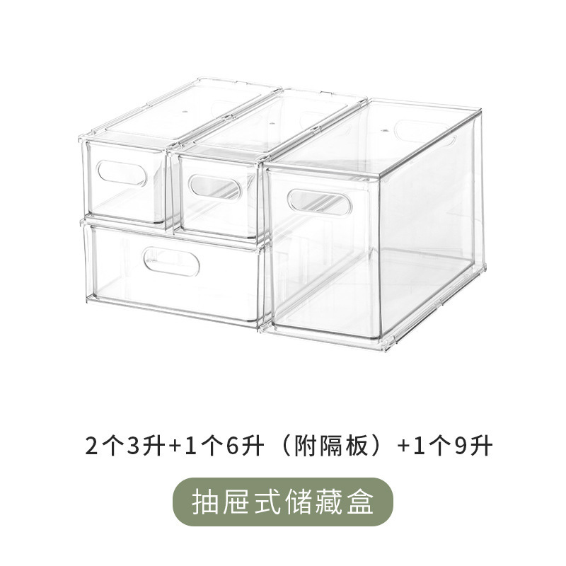 4-piece set, 6L compartments, 3L/3L/9L