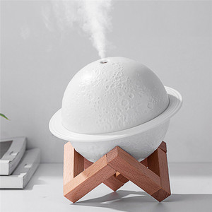 Yeni varış ultrasonik sıcak işık Aroma YAYICI taşınabilir USB buharlı nemlendirici 3D gezegen ev için uçucu yağ hava nemlendirici - Product Image 6