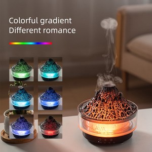 Waterscape desen taş 7 renk gece lambası 260 tankı denizanası buharlı nemlendirici alev Magma çatlak volkanik Aroma YAYICI - Product Image 3