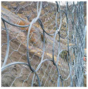 Düşük fiyat aktif eğim koruma ağı ile yüksek kaliteli esnek eğim koruma örgü örgü Rockfall bariyer netleştirme - Product Image 3