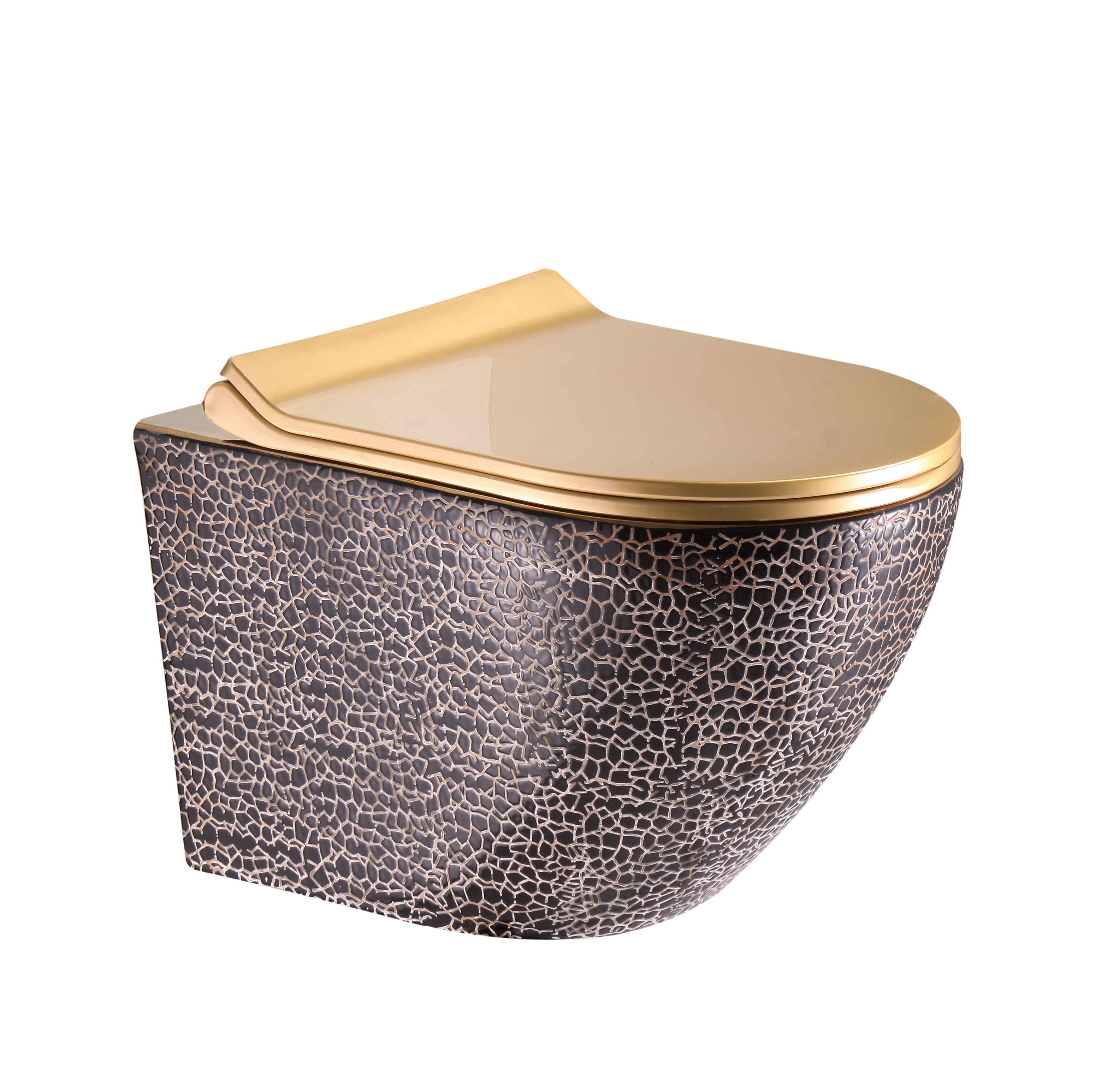 crocodile noir mat or