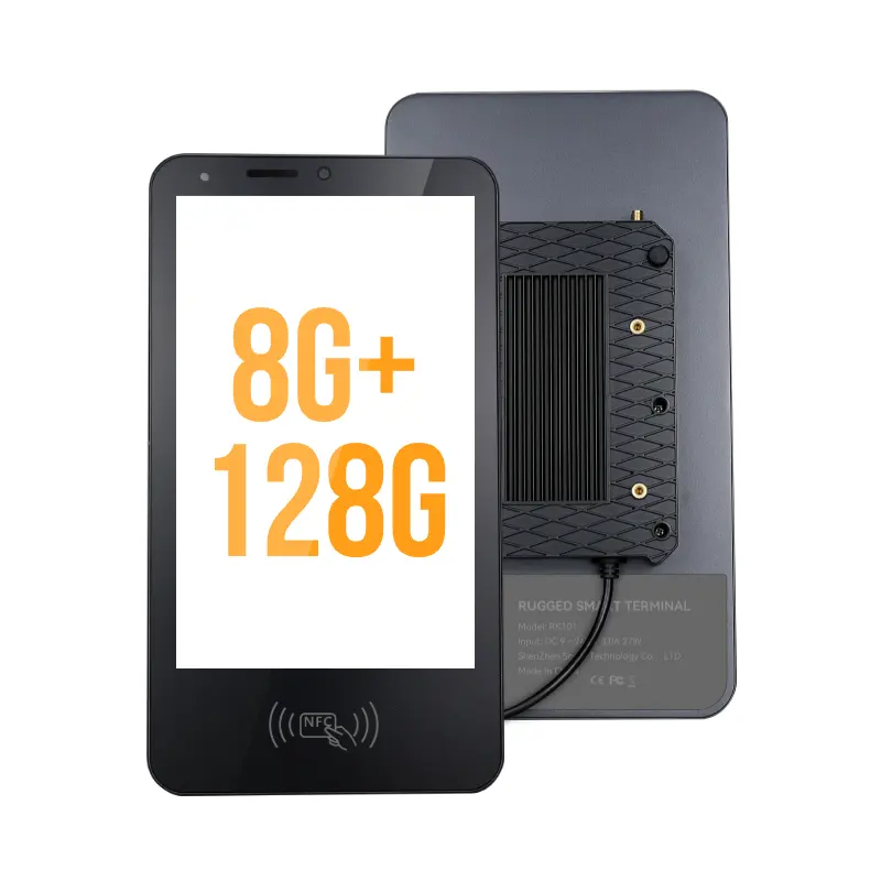 OEM K101 แสงแดดที่เชื่อถือได้อ่านได้ 1000nits All In One เครื่องอ่าน NFC แผงฝังรถยนต์ Android แท็บเล็ตที่ทนทาน