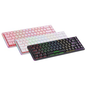ESGAMING tedarikçisi 3 modları RGB arkadan aydınlatmalı oyun ince klavye 68 tuşları 2.4G Bluetooth ayrılabilir kablolu kablosuz mekanik klavye - Product Image 4