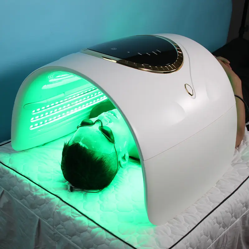 أداة التبييض LED SPA القابلة للطي كبيرة الحجم 4 ألوان LED للعناية بالبشرة ضوء جهاز LED لعلاج الوجه والجسم