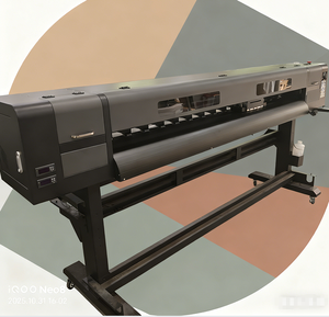 Polyester kumaş için fabrika doğrudan 1.9m otomatik mürekkep püskürtmeli yazıcı çizici makinesi 1 yıl garanti Solvent - Product Image 1