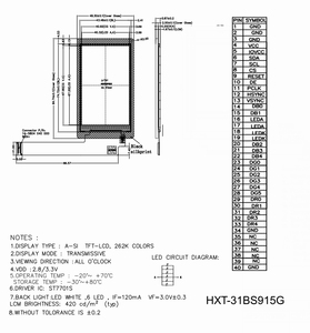 Schermo Lcd grafico da 3 pollici 40 PIN 3 fili Spi 16 bit RGB Tft Display interfaccia Spi 800*480 modulo Lcd Tft - Product Image 5