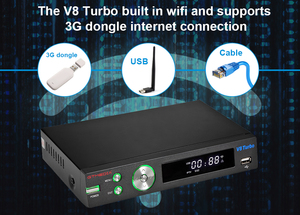 GTMEDIA V8 Turbo Digital Satellite TV <strong>Receiver</strong> DVB-S2X/T2/C Built-in 2.4G <strong>Wifi</strong> <strong>Decoder</strong> HD 1080P Support CA Card Signal <strong>Receiver</strong>