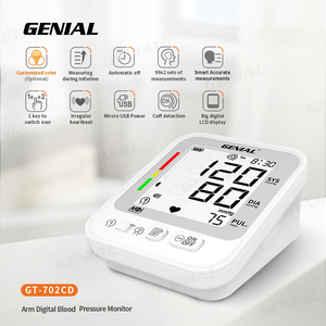 Genial للبيع بالجملة معدات طبية منزلية عالية الجودة للذراع العلوي شاشة ال سي دي جهاز قياس ضغط الدم الرقمي الذكي - Product Image 3