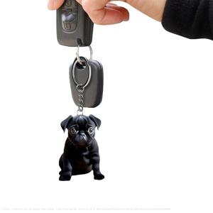 Amazon Tức Giận Mèo Đen Con Chó Nhỏ màu đen phim hoạt hình động vật Acrylic phẳng mặt dây chuyền nhỏ xe nội thất Acrylic - Product Image 5