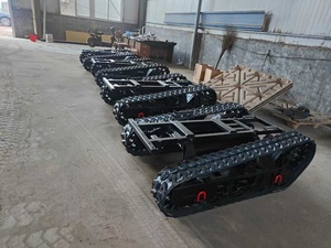Rubber Tracked <strong>Chassis</strong> and Vehicle Customized <strong>Chassis</strong> 4 Tyre Wheels <strong>Chassis</strong> Carrier Tire 4 Wheel - Product Image 5