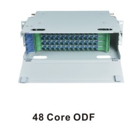 Gabinete de distribución de fibra para exteriores 12 24 48 72 96 144 Core ODF Box LC SC FC Adaptadores Telecom Fibras ópticas Panel de conexión - Product Image 5