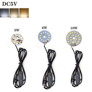 Sunssy 3 Colors Input <strong>5V</strong> USB Dimmable <strong>LED</strong> 5730 SMD <strong>3W</strong> 6W 10W Light Board Light Source with <strong>4</strong> Keys 1.5m Cable Controller - Product Image 1