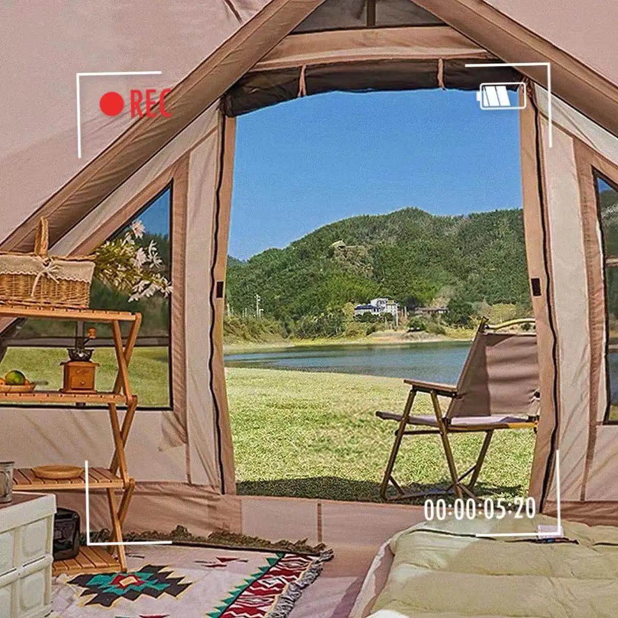 2023インフレータブルウィンターテントキャンプキャンプキューブ厚く防雨暖かい屋外キャビンキャンプエアテント