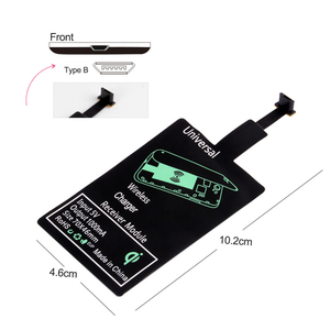 用于iPhone 6 7 Plus通用充电接收器适配器垫线圈用于微型USB型C手机 - Product Image 3