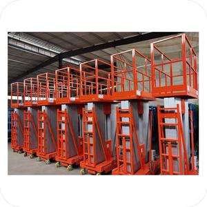 Elevador de elevación Manual de doble mástil de 10m para una sola persona, elevador Vertical de aluminio de nueva condición, capacidad de carga de 300kg para uso doméstico al por menor