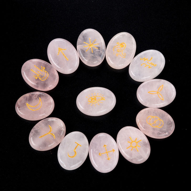 Quartz Rose Ovale 15x20x7mm
