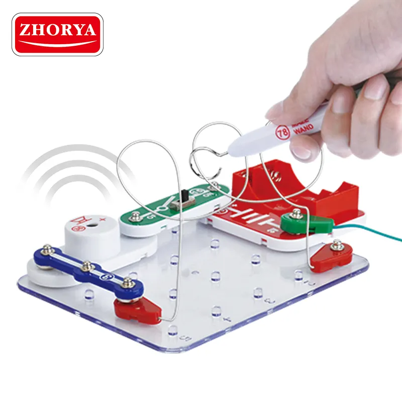 Zhorya Electric building block fai da te bell STEM toy learning building science set maze challenge giocattoli Stem fai da te