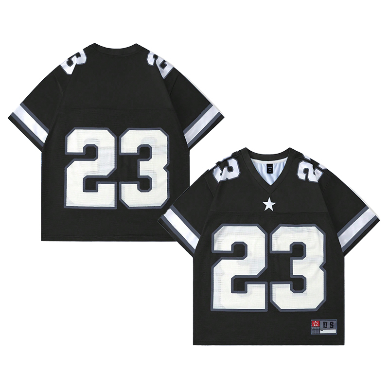black with white letters