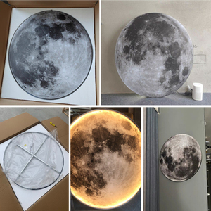 Lampada saturno a levitazione multicolore con stampa 3D Floating Meteor cratere luce notturna da parete con sorgente a LED - Product Image 6