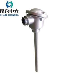 OEM Customizable <strong>Dual</strong> Thermocouple/RTD <strong>Temperature</strong> <strong>Sensor</strong> -200℃~1600℃ Measurement Range Bare Stem Fixing Mount