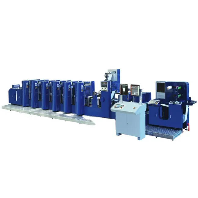 Máquina de impresión offset de etiquetas rotativas intermitentes de la marca, de la marca
