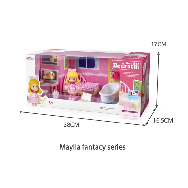 Venta caliente Mini juegos de casa de muñecas de juguete de plástico juguetes de fábrica con precio barato