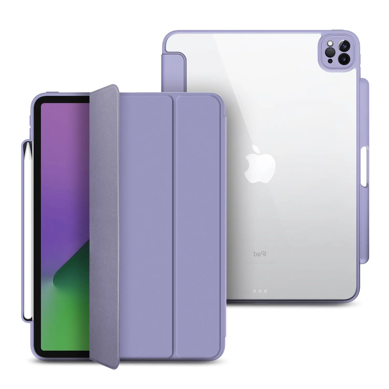 Funda trasera rígida y transparente para iPad Pro de 11 pulgadas, funda a prueba de golpes para iPad de Apple, 2021, 2020, venta al por mayor