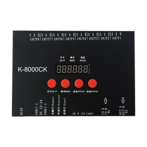 K8000CK DC12 24 В RGB 2048 пикселей DMX контроллер освещения SD карты управления - Product Image 3