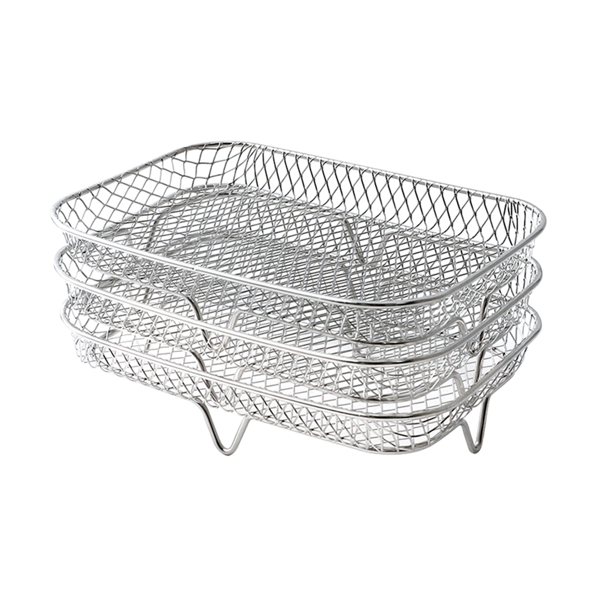 Silver(3-layers rectangle rack)