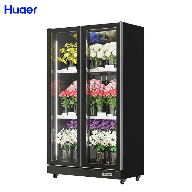 Vitrina refrigerada comercial de refrigeración de floristería para flores