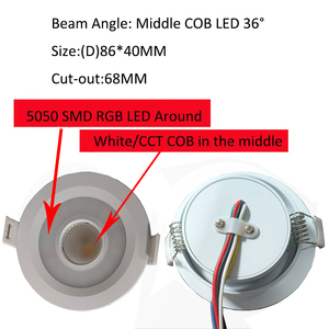 Benory 12W 24V RGBW Loxone DALI Ceiling Downlight KNX <strong>DMX</strong> Casambi <strong>PWM</strong> Tuya Wify <strong>Control</strong> 36degree Recessed RGBCCT Smart Downlight - Product Image 3
