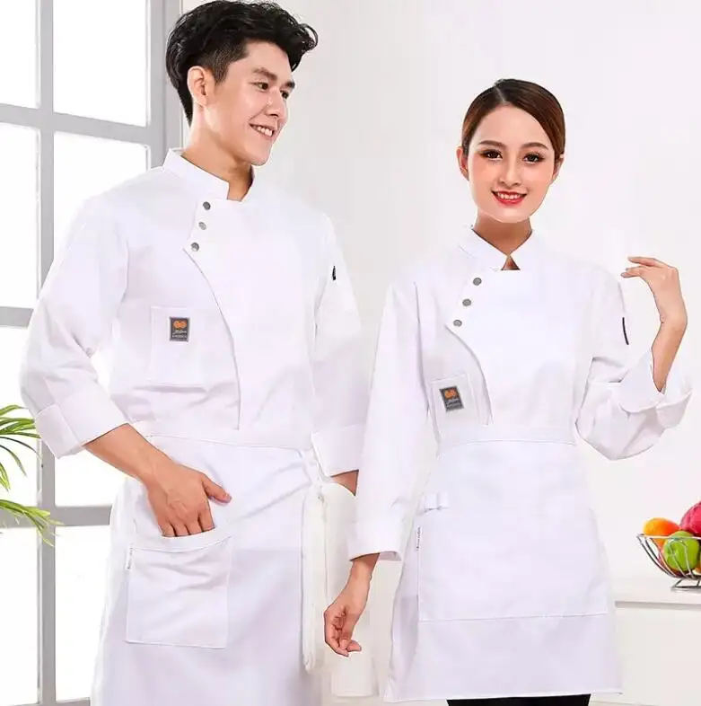 Uniforme de chef para restaurante y bar, chaqueta de Chef principal de cocina, especializada en la producción y venta al por mayor