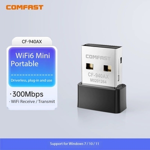 COMFAST Drive-free WiFi6 <strong>Wireless</strong> USB <strong>Computer</strong> Wifi Transmitting and Receiving Enhanced 300M Mini External <strong>Network</strong> signal - Product Image 2