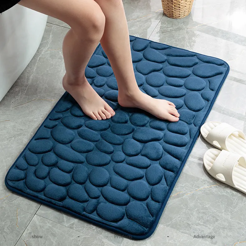 Indoor Outdoor Absorbent Memory Foam Wärme übertragung Gefärbter Salon Mehrfarbige Flanell tür Badezimmer matte