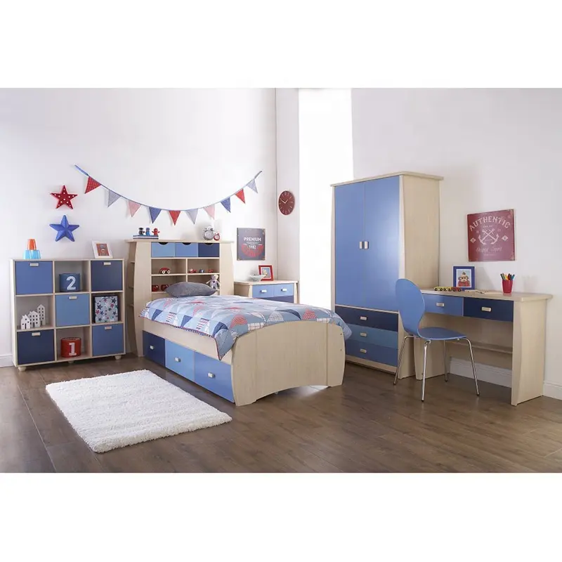 Unique Colorful Kids Bedroom Furniture Design 19AD010 Children Furniture Sets Children Beds