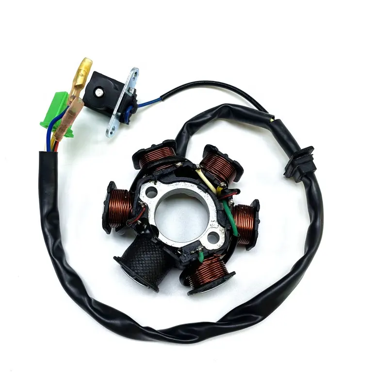 Magneto bobina stator de fio, 6 poles, 5 fios para stator aeon cobra overland 190 180 125cc alternador atv motor peça scooter quad dirt bike