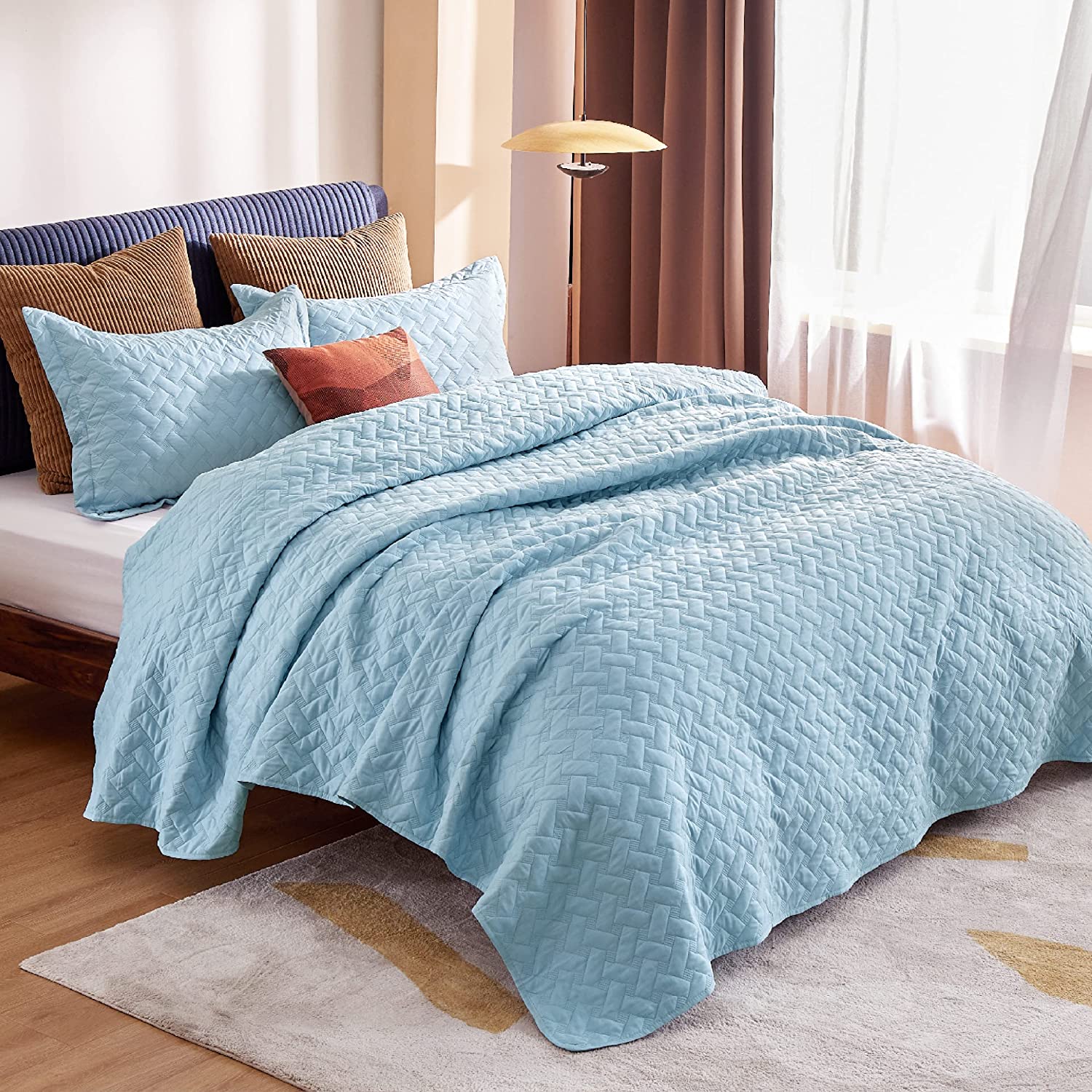 Lightweight Quilt cover summer soft cotton bed set furniture