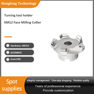 High Precision CNC Series <strong>KM</strong> End Face Mill Tool <strong>Cutter</strong> Carbide Inserts Flat Milling <strong>Cutter</strong> - Product Image 2