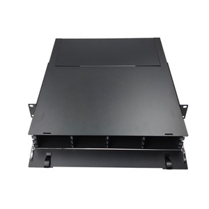 AGALAX/OEM Fiber Optic <strong>Patch</strong> <strong>Panel</strong> 1U 144 Fibers (MPO/LC/SC/ST/FC) Rack Mount Enclosure Sliding Drawer ODF for Data Center/FTTX - Product Image 2