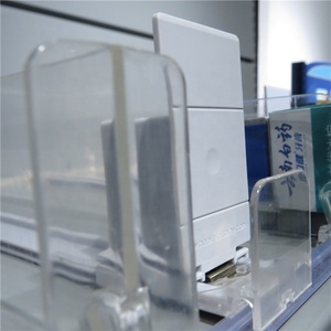 Automatico regolabile caricato a molla tabacco portasigarette espositore per armadietto prodotto divisore vassoio sistema corsia scaffale Pusher - Product Image 2