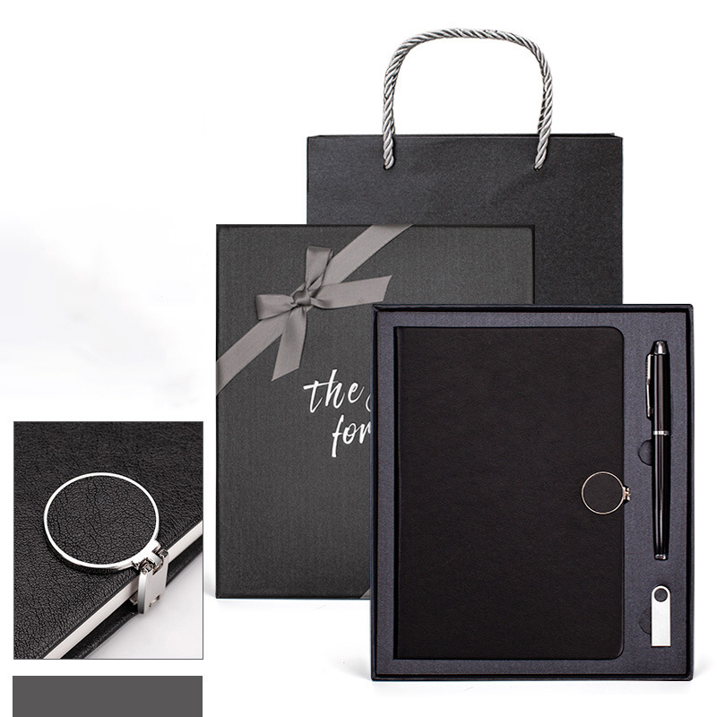 Noir (Cahier + Stylo + Clé USB)