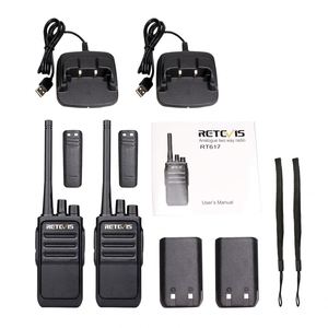 <strong>Retevis</strong> RT617 0.5W PMR446 Walkie Talkie Analog Two Way Radio 16CH UHF CTCSS/DCS TOT VOX Scan Battery Save Scrambler Ham Radio - Product Image 4