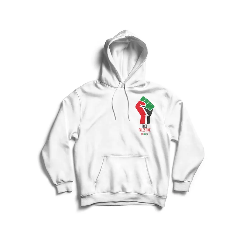 Sudaderas esenciales personalizadas unisex Bandera Nacional impresión blanca independiente libre bandera palestina Sudadera con capucha