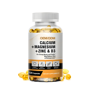 Oem odm סידן מגנזיום אבץ ויטמין d3 תוספת קפסולות עבור שיניים עצמות חזקות & תמיכה חיסונית להפחית את הסיכון אוסטאופורוזיס - Product Image 1