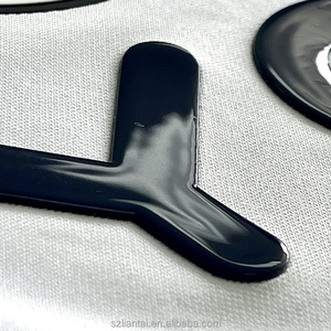 Tùy Chỉnh Kích Thước 3D Thạch Kết Thúc Silicone Cao Su Logo Vá Truyền Nhiệt Logo Cho Thể Thao Đồng Phục Quần Áo Trang Phục - Product Image 5