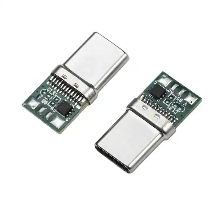 Conector macho tipo C 3,1 a Mi de Usb 3,1, conector hembra de 16 pines para móvil