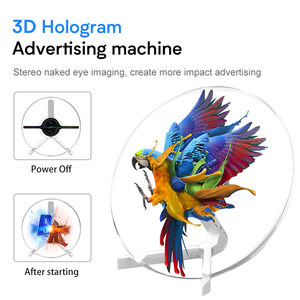 3D holografik reklam fanı, küçük boyutlu 3D görüntü ve Video hava ekranında kapak ve braket ile 35cm masaüstü - Product Image 4