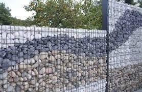 סל gabion כבד מגולוון סל 1 מ '* 1 מ' חוט אבן מרותך סידור עבור גן נוף חיצוני גינה