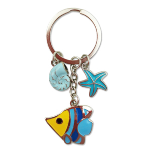 Tropikal plaj anahtarlık Metal hediyelik eşya takılar palmiye ağacı ve Surfboard anahtarlık - Product Image 3