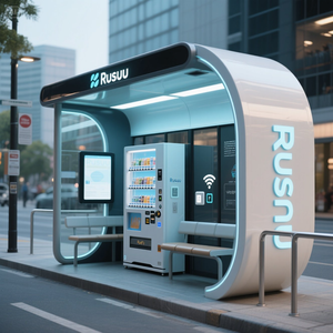 Su misura modulare prefabbricata Rta Bus Stop zincato telaio solare Display digitale soluzione di trasporto pubblico pensilina Smart Bus - Product Image 4